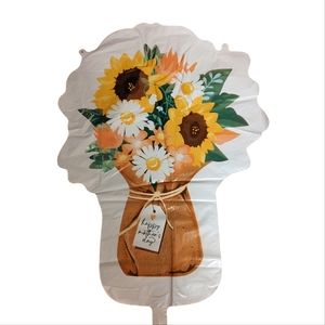 New HUGE Mother's Day Mylar Balloon Flower Bouquet Unique Self Sealing Foil